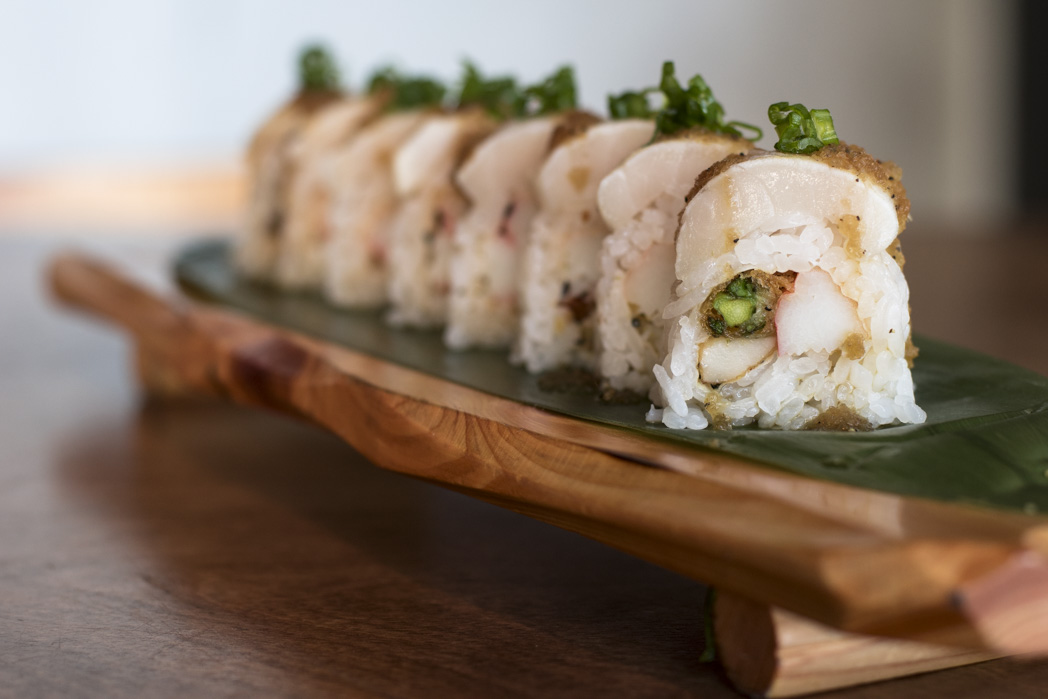 Snowflake Roll at OBON Sushi Bar Ramen (Credit: Jackie Tran)