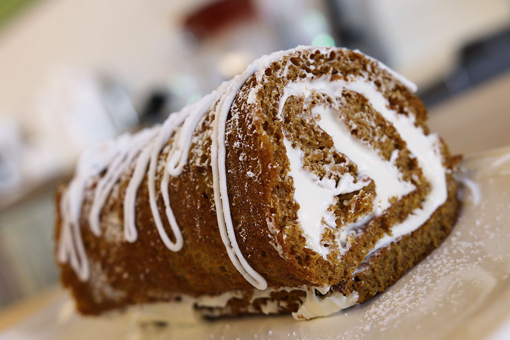 Pumpkin Roll at Sonya's Brown Sugar Bakery (Credit: Adam Lehrman)