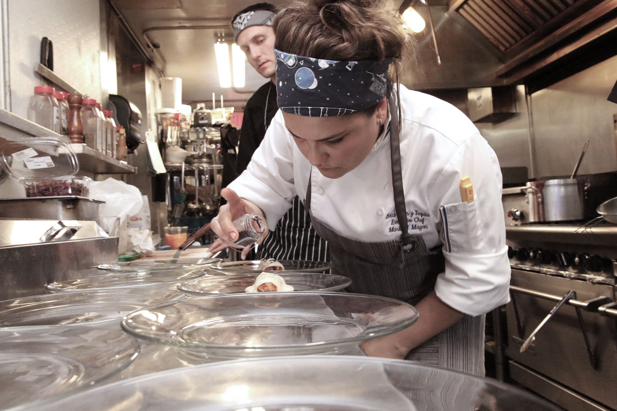 BOCA Tacos' Maria Mazon at Tucson Foodie pop-up dinner (Photo by Adam Lehrman)