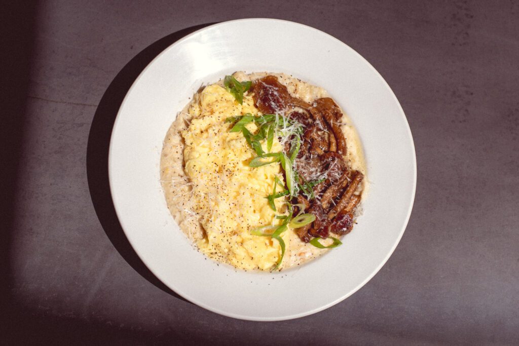 Grits + Eggs at 5 Points (Photo by Jackie Tran)