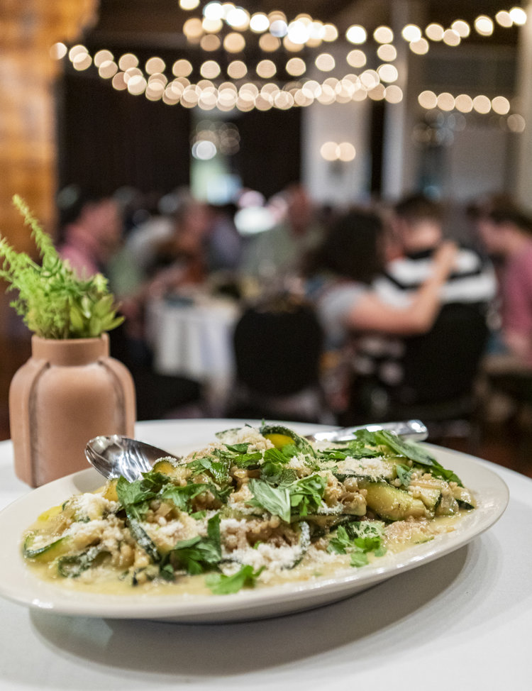 a plate of food on a table