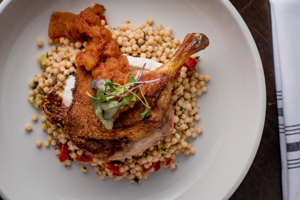 Confit Duck Leg at Agustin Kitchen (Credit: Jackie Tran)