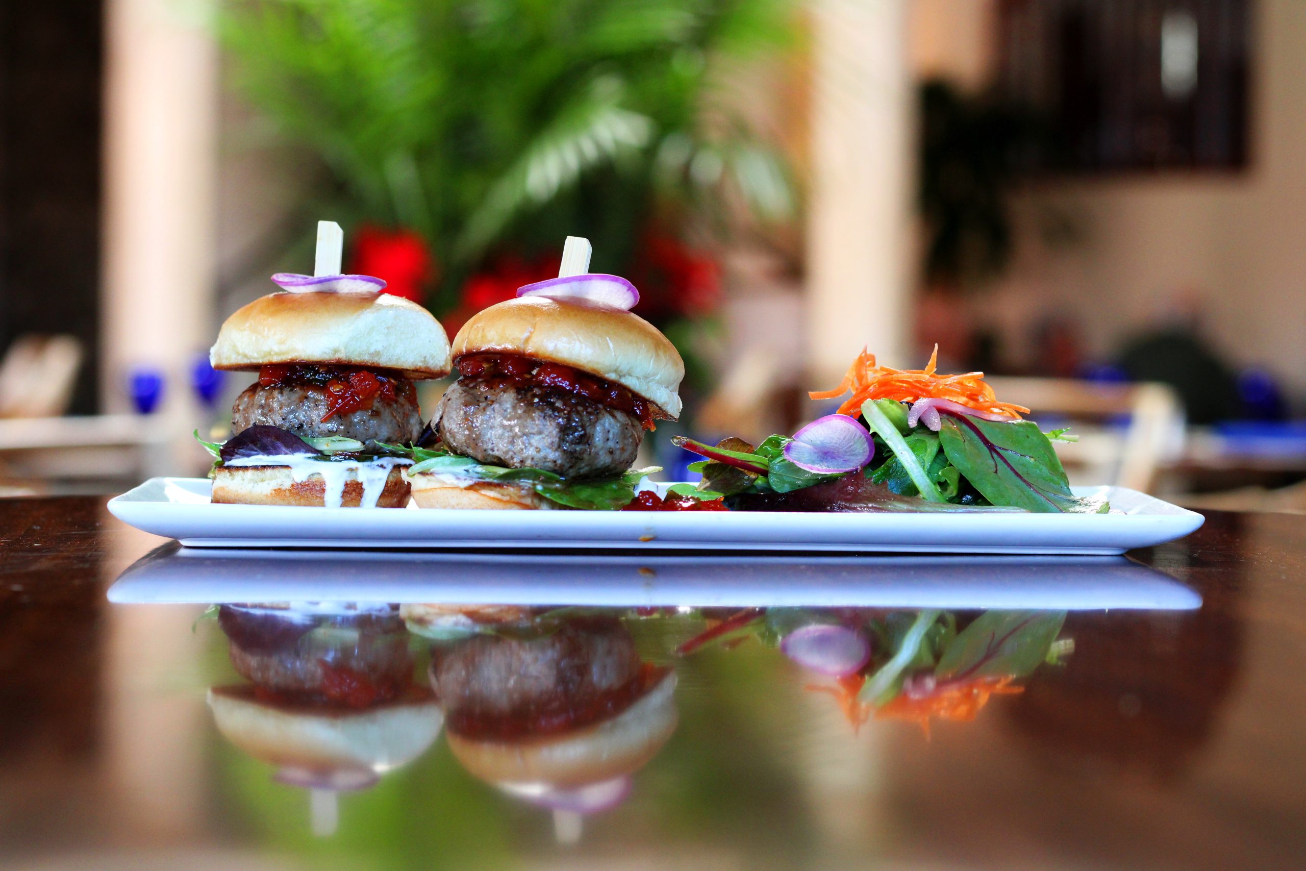 Beef and Pork Sliders at Arizona Inn (Photo by Mark Whittaker)