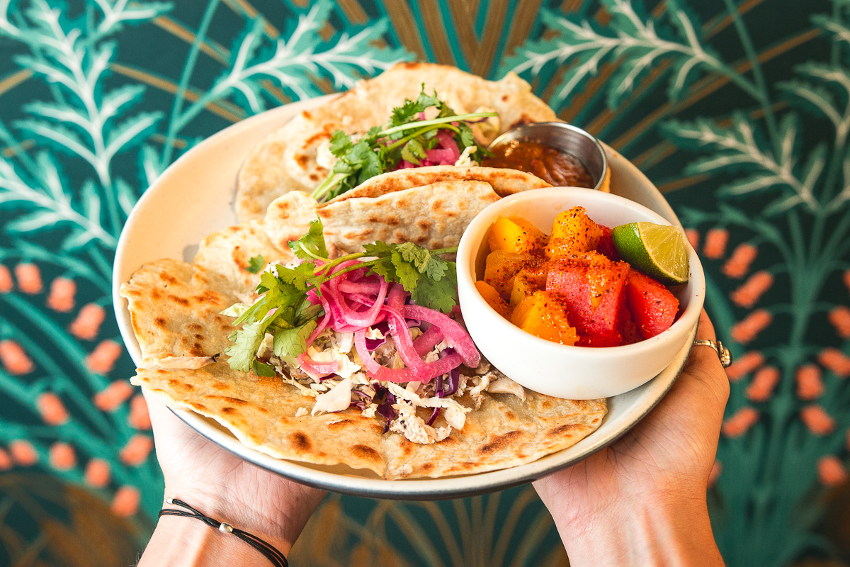 Pulled Chicken Gordita at August Rhodes Market