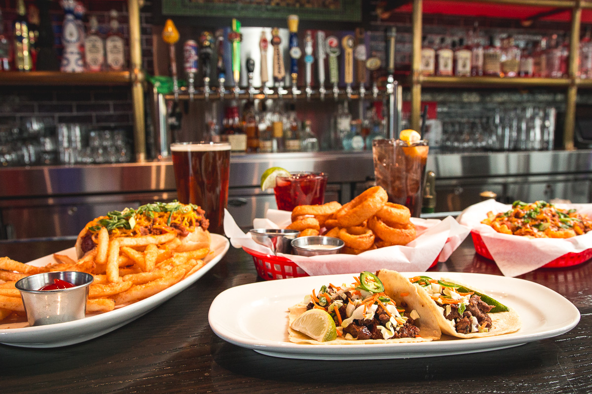 Various Game Time menu items at Playground Bar & Lounge