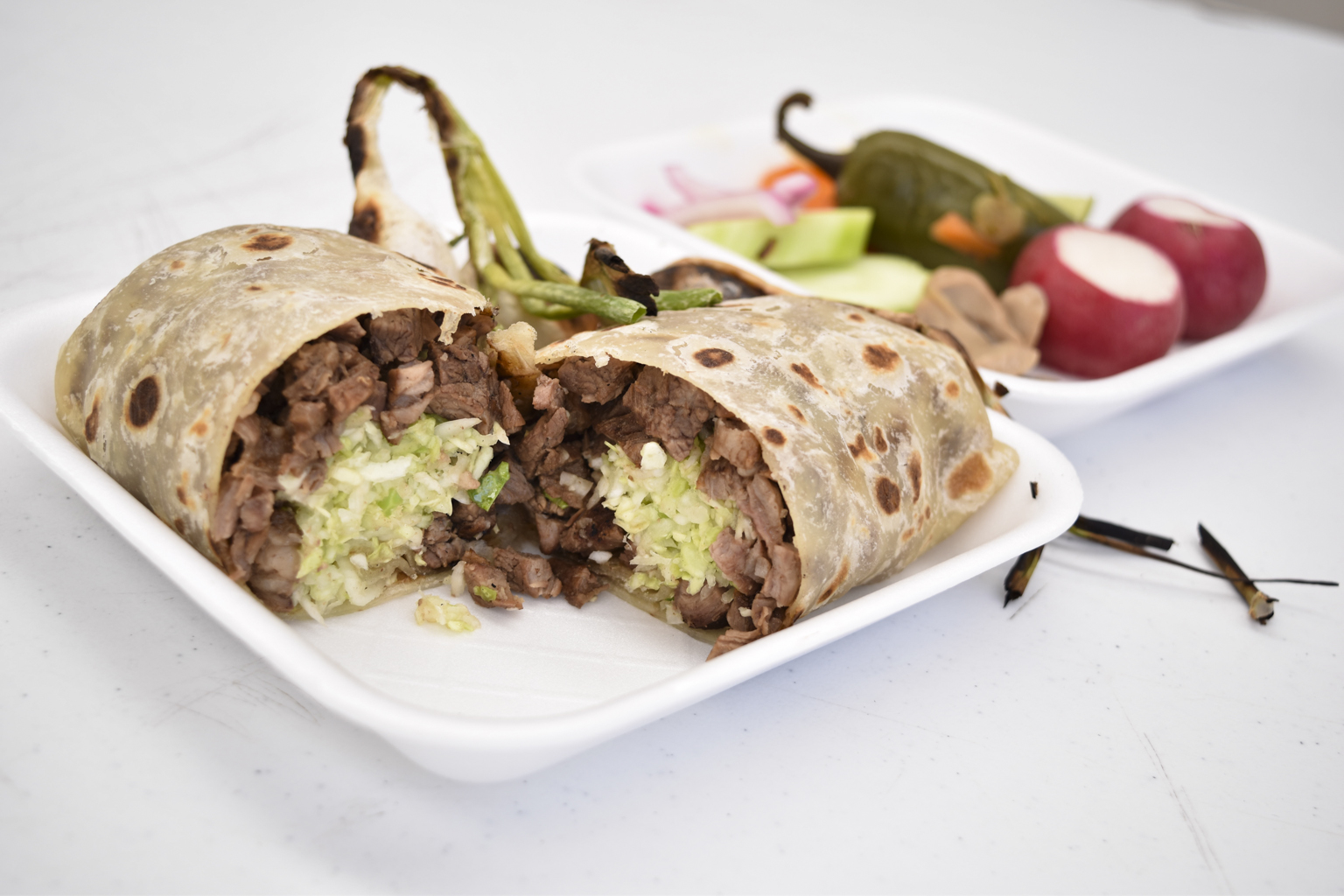 Carne asada burrito at Aqui Con El Nene (Credit: Jackie Tran)