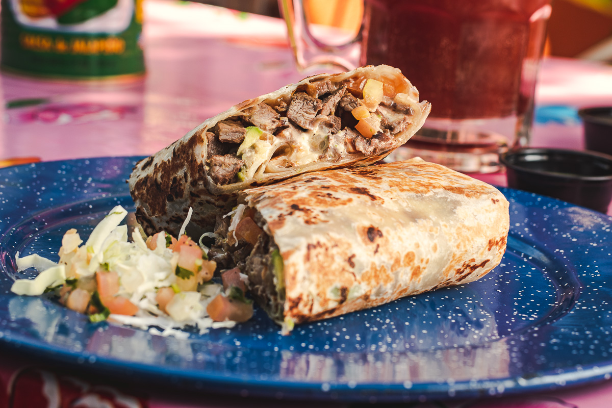 Percheron grilled burrito at La Botana Tacos + Patios + Amigos (Credit: Jackie Tran)
