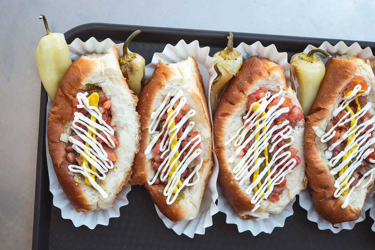 Sonoran hot dogs at El Guero Canelo