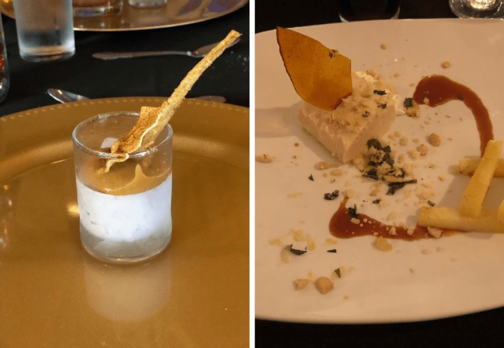 a plate of food on a table