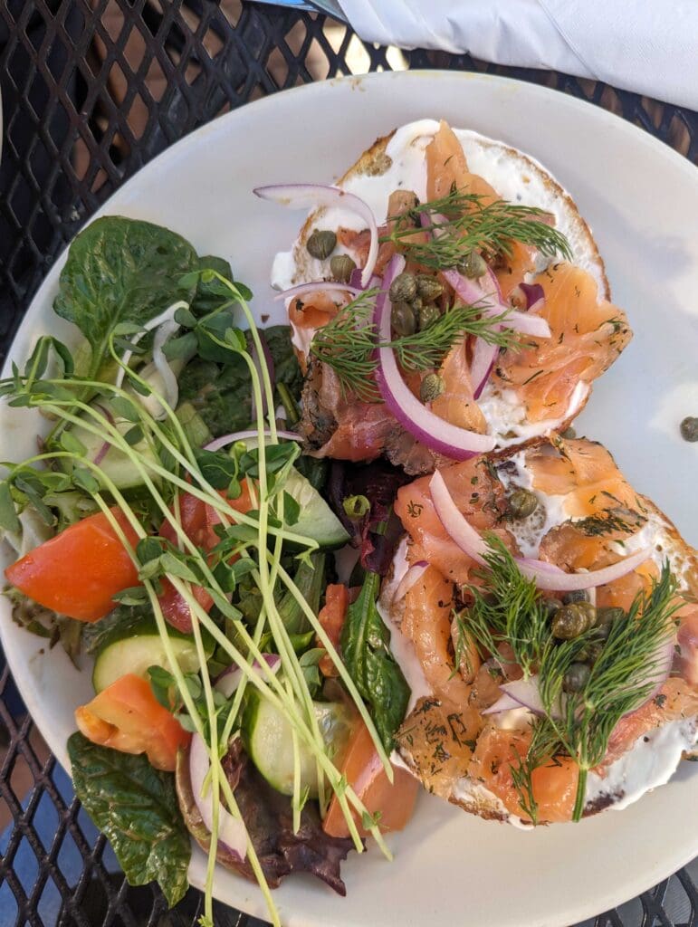 a plate of food