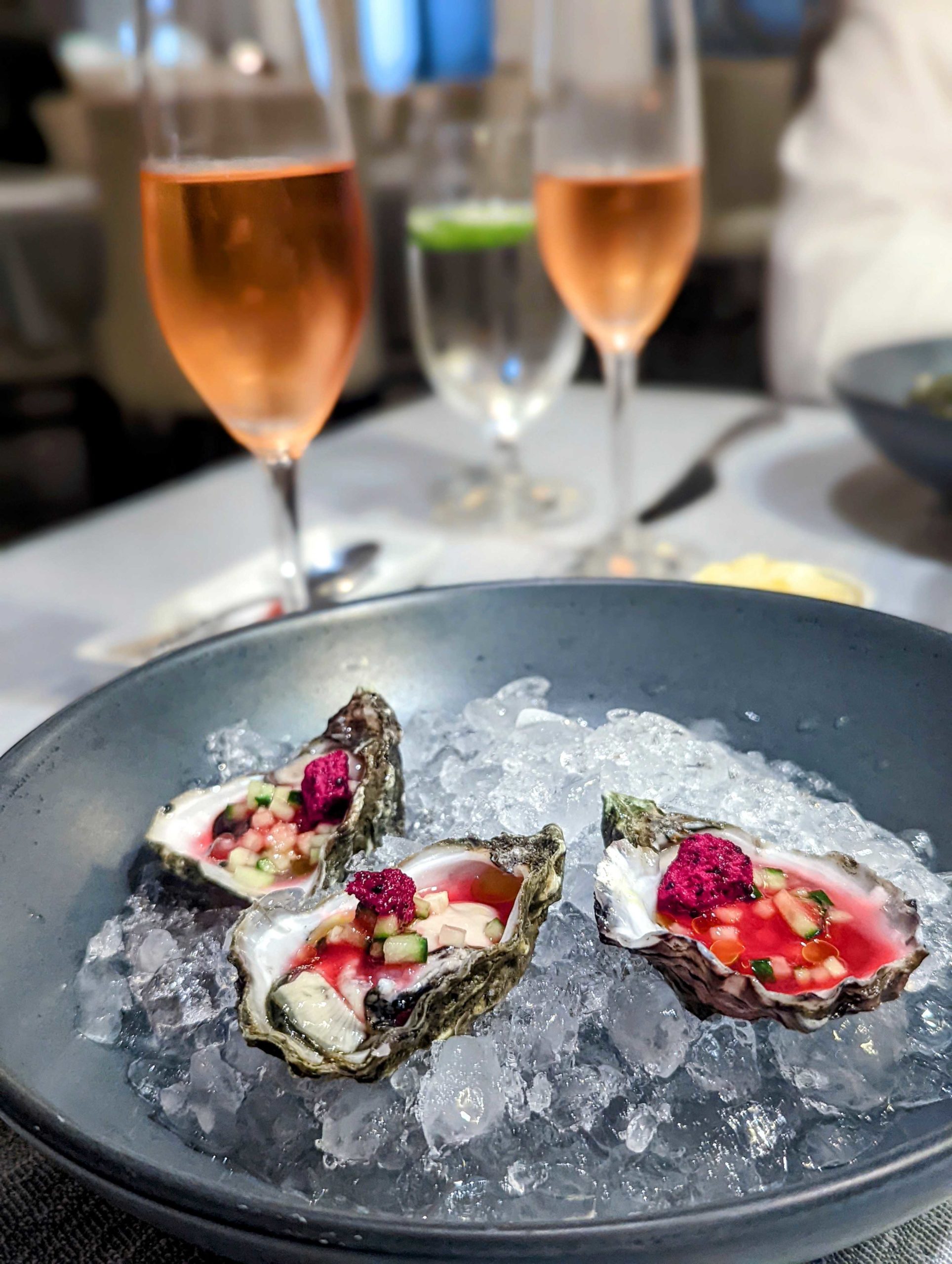 Kumomoty Oysters at PY Steakhouse