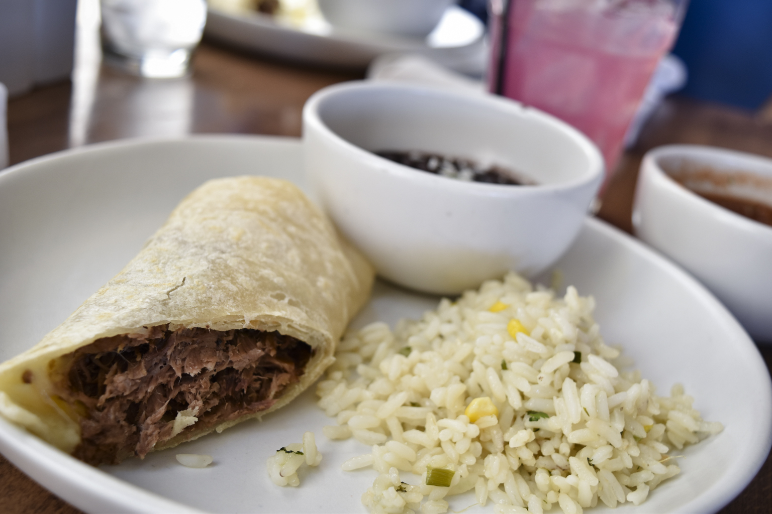 Blanco Tacos + Tequila braised short rib burrito