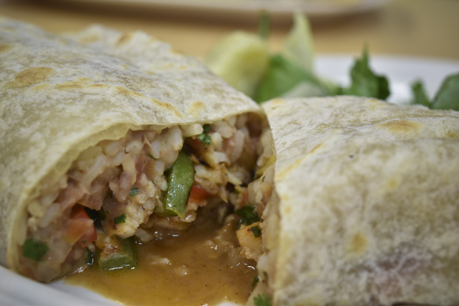 Grilled fish burrito at Mr. Baja Fish