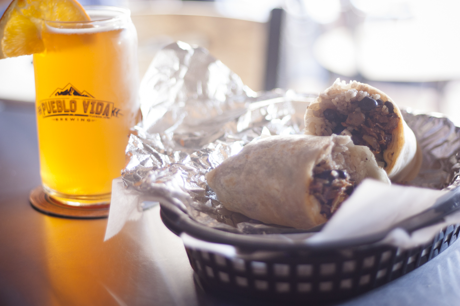 Al pastor burrito at Street Taco and Beer Co.