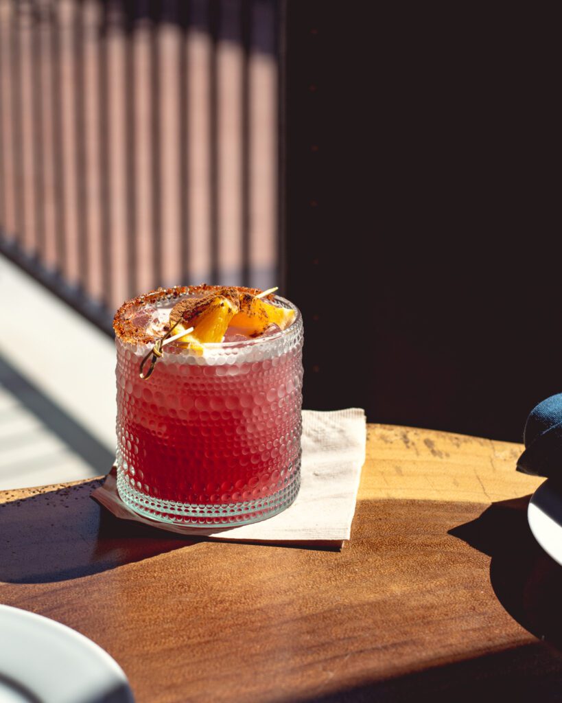 Pom Patrón cocktail at Charro Steak North (Photo by Jackie Tran)