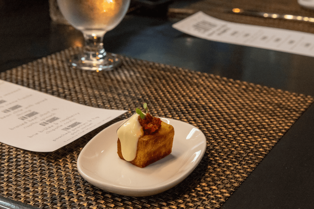 a piece of cake on a plate on a table