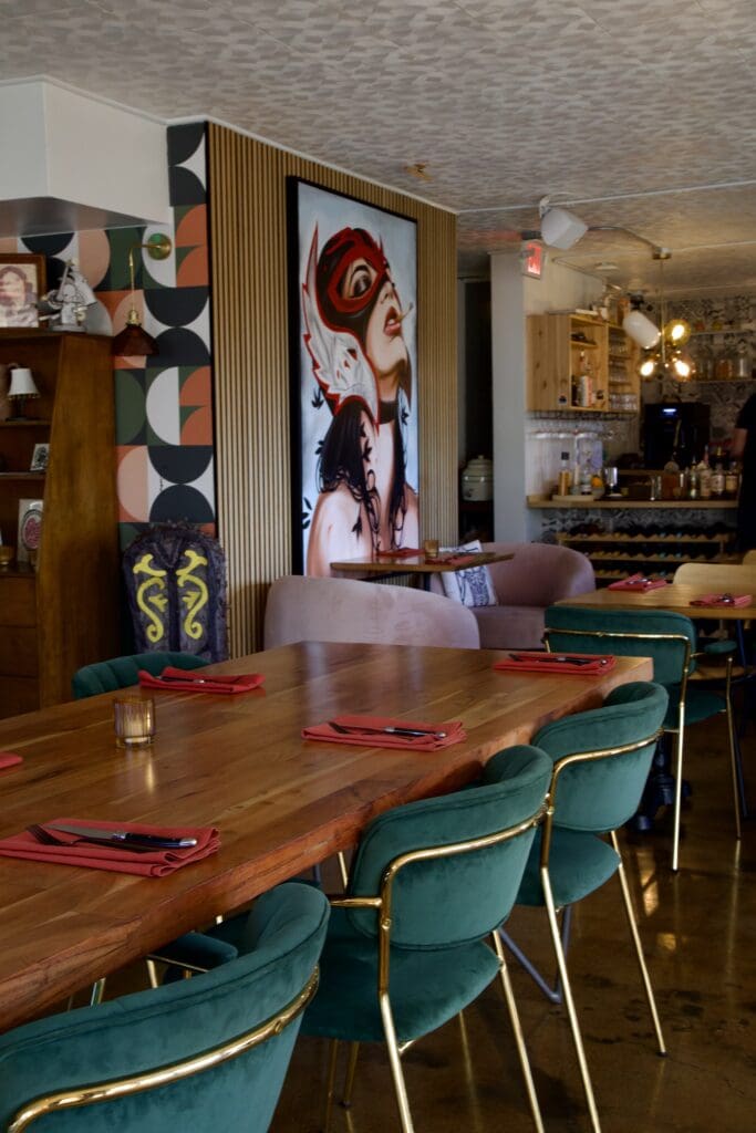 a dining room table