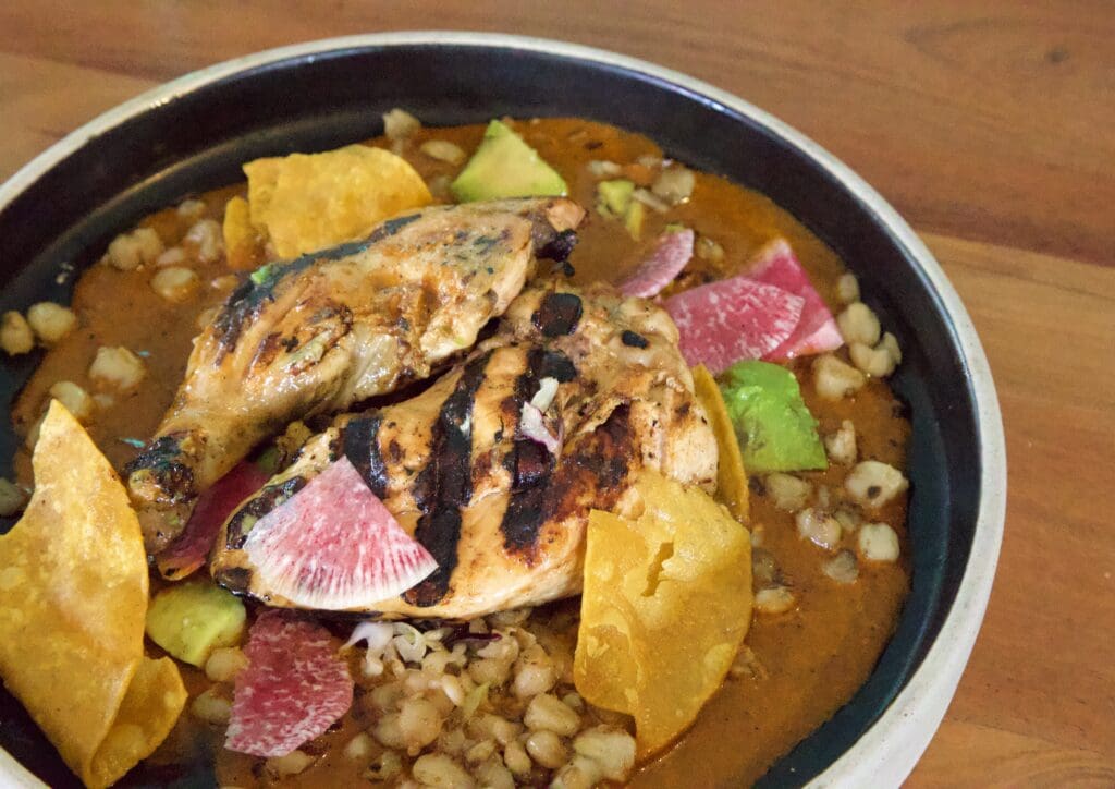 a bowl of food on a plate