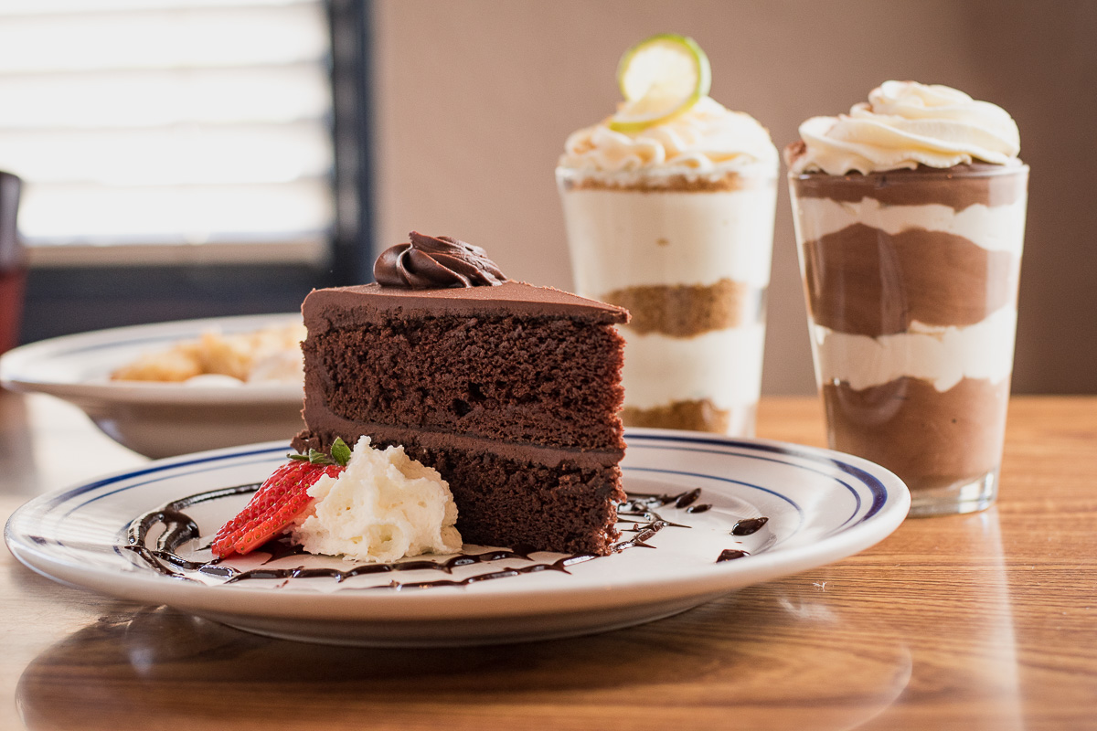 Chocolate "Birthday" Cake at Blue Willow (Photo by Jackie Tran)