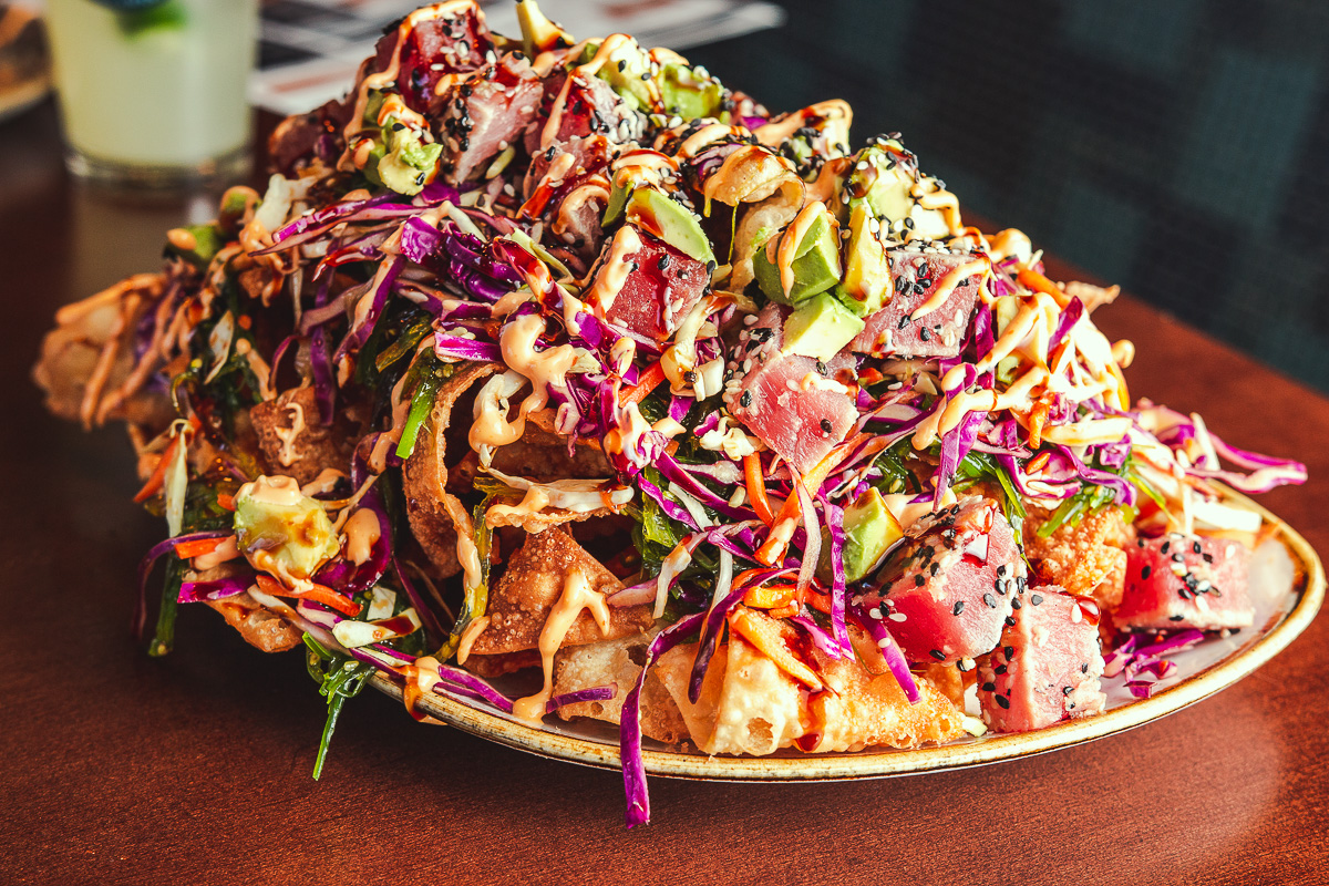 Ahi Nachos at Copper Rock Craft Eatery (Credit: Jackie Tran)