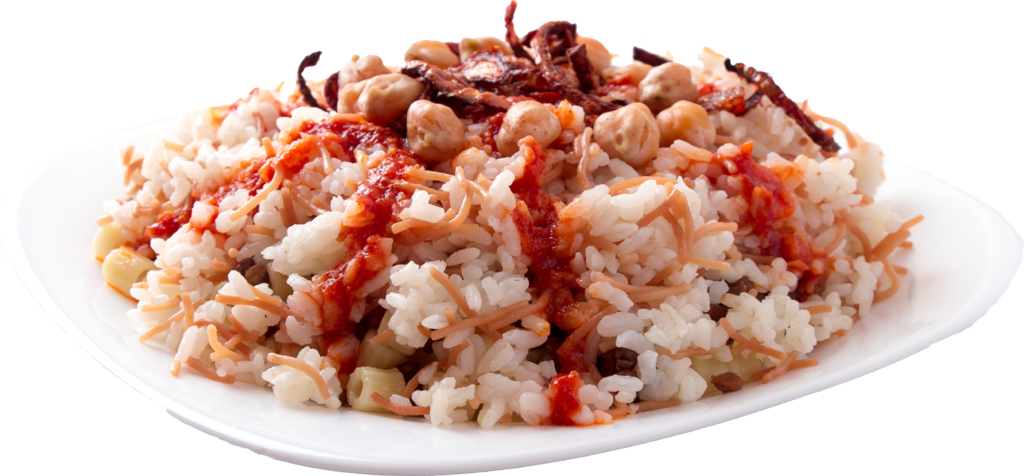 a plate of food with rice