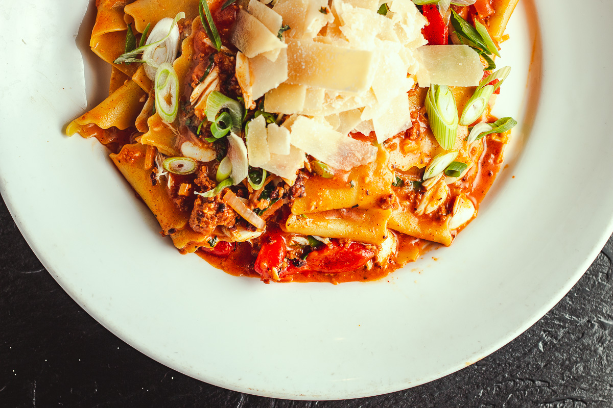 Pappardelle Diablo at Dante's Fire (Credit: Jackie Tran)