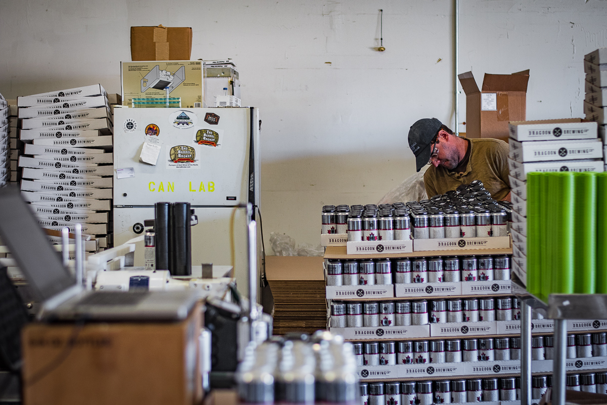 Dragoon Brewing Co. head brewer and co-founder Eric Greene (Credit: Jackie Tran)
