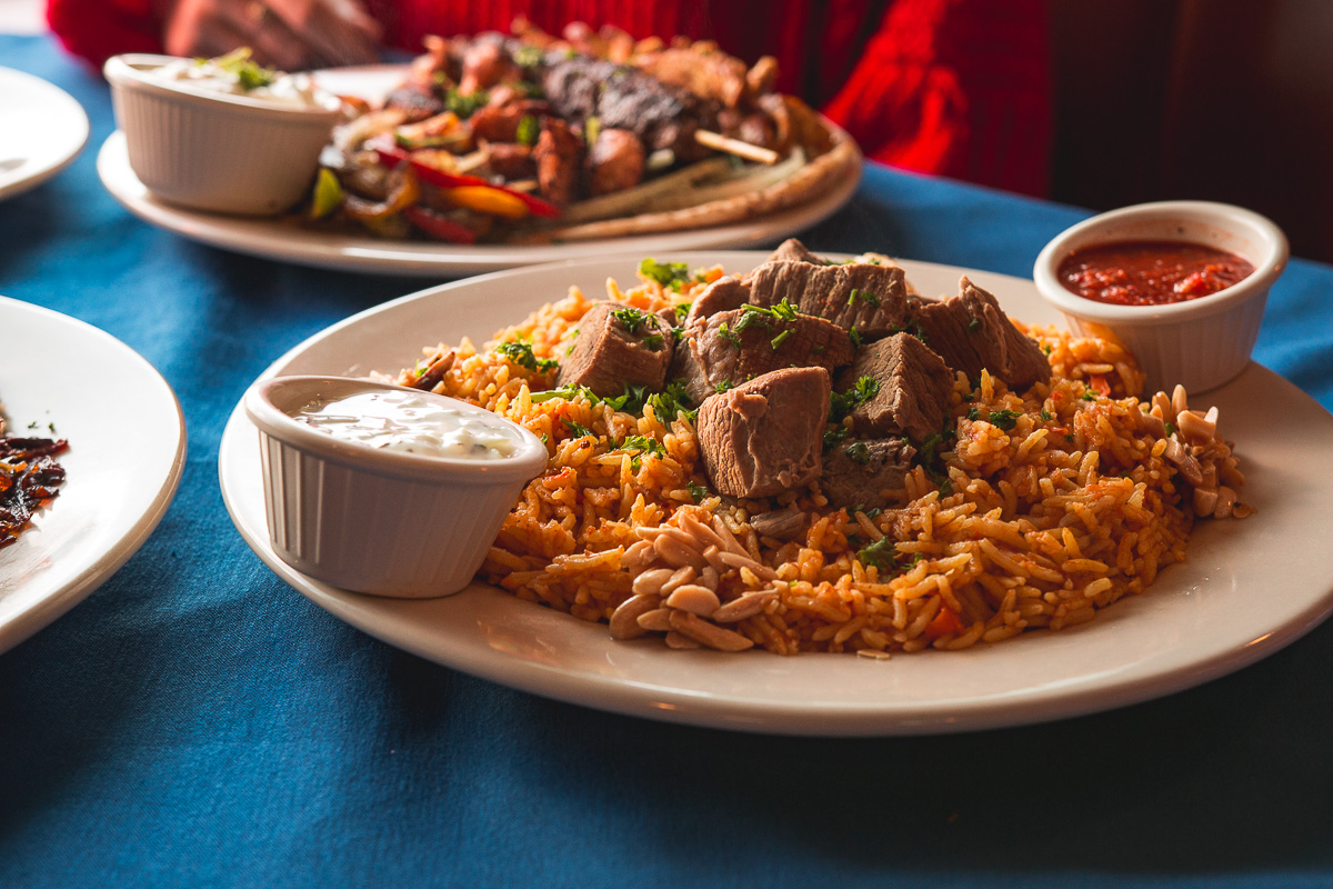 Beef Kabsa at Alexandria's Pearl (Credit: Jackie Tran)