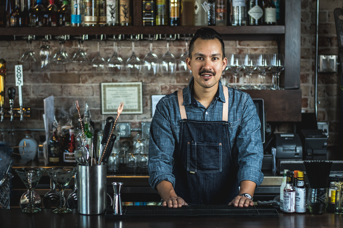 Beverage manager Eric Harding at Elvira's Elevated Latin Cuisine (Credit: Jackie Tran)
