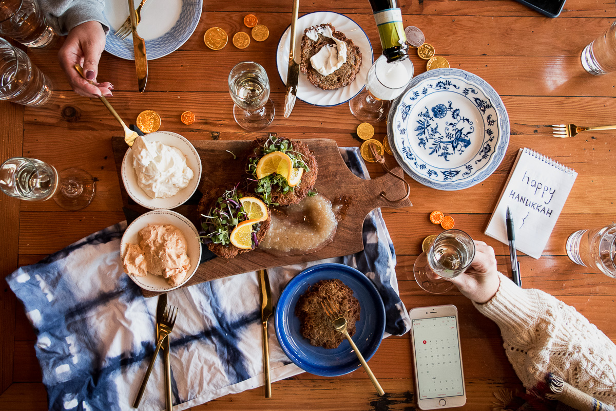 Latkes and prosecco at Ermanos Craft Beer & Wine Bar (Credit: Jackie Tran)