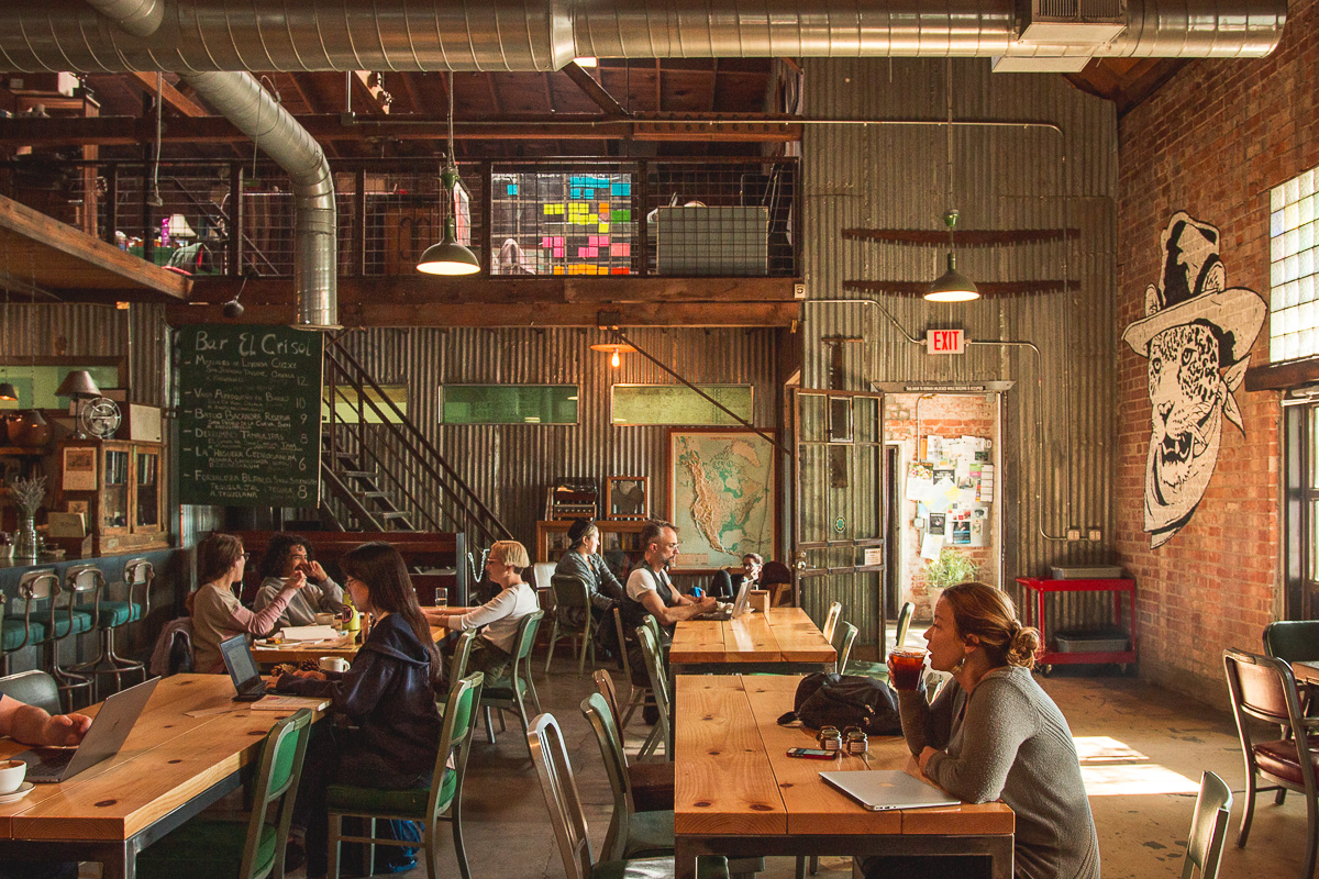 Interior at Exo Roast Co. / El Crisol Bar (Credit: Jackie Tran)