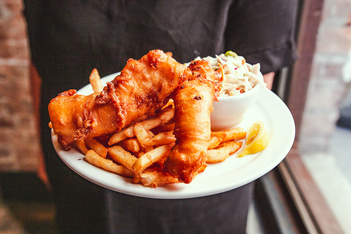 Fish & Chips at HUB Restaurant & Ice Creamery (Credit: Jackie Tran)