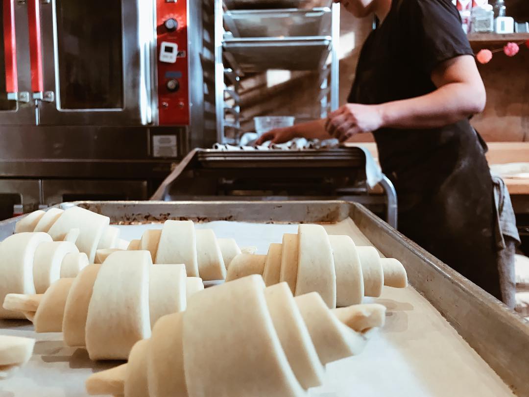 Time Market croissants in the making (Photo courtesy of Time Market on Instagram)