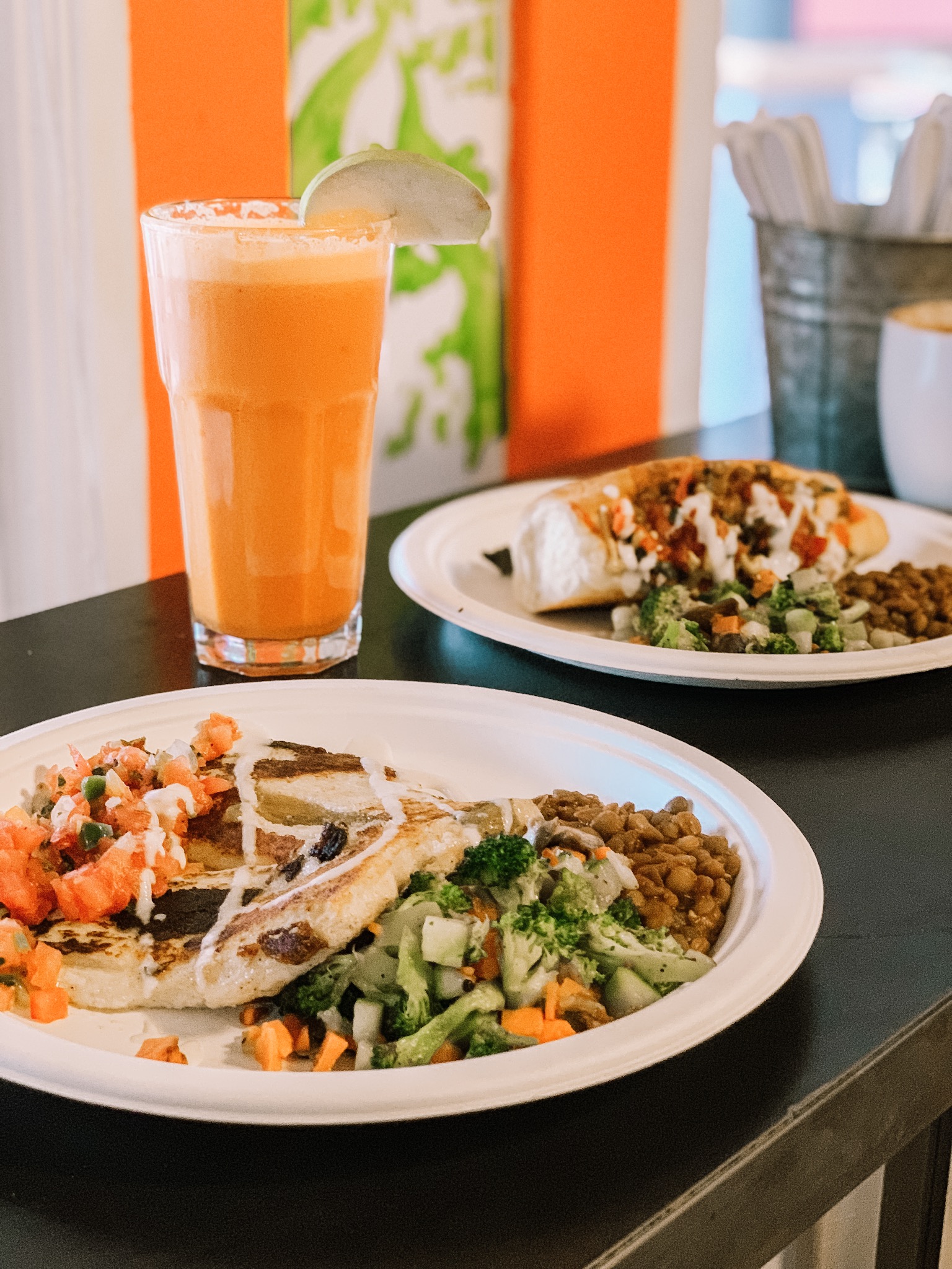 Rotating nopales dishes at Tumerico on Fourth Avenue