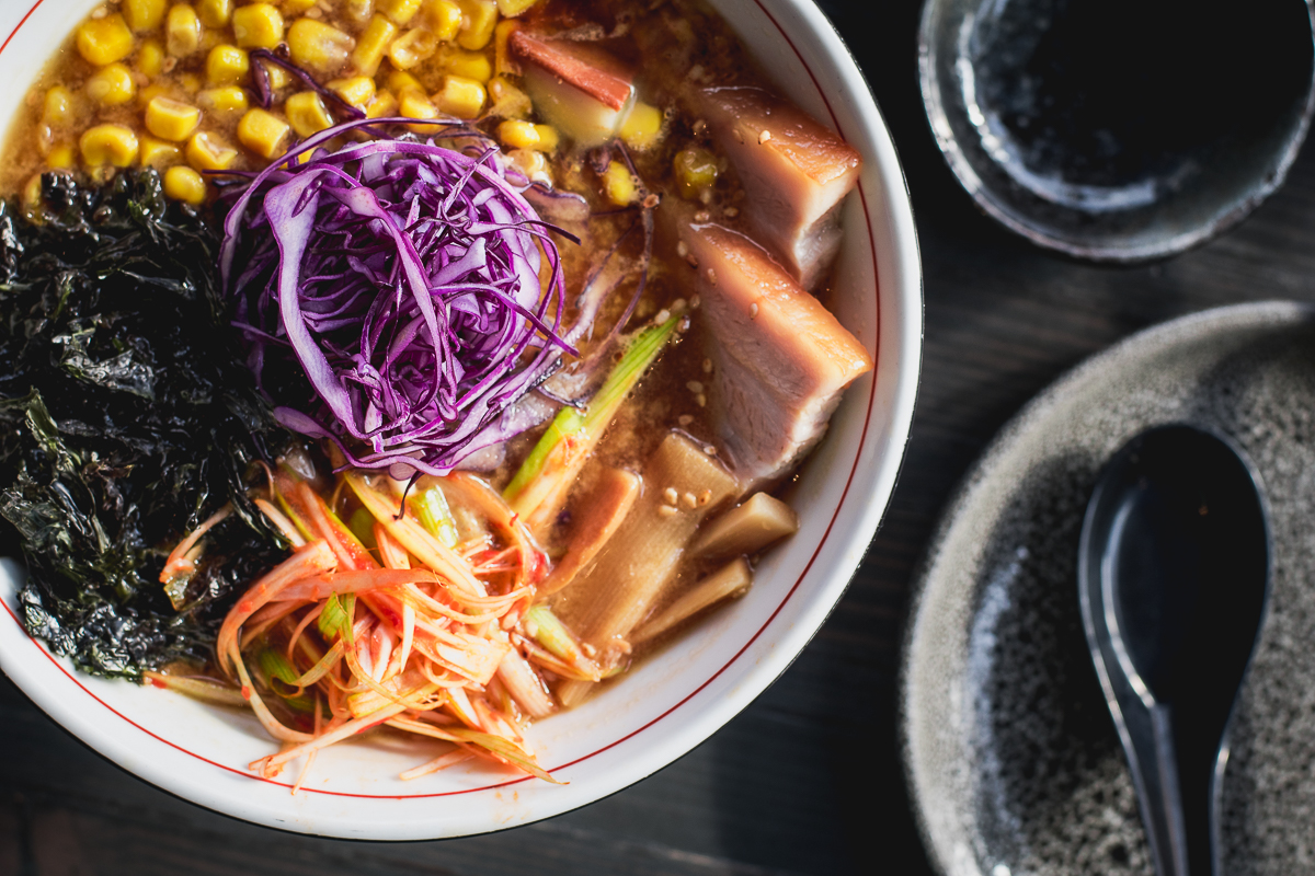 Seasonal Sapporo-style red miso ramen with brown butter at OBON Sushi Bar Ramen (Credit: Jackie Tran)