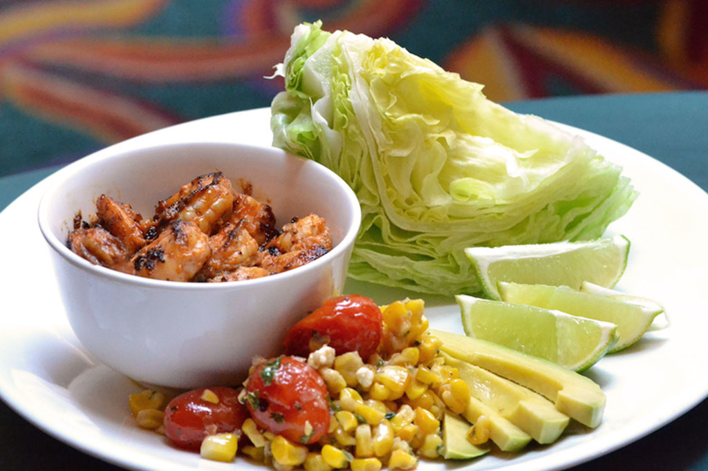 Shrimp Lettuce Wraps (Credit: Lacey & Suede)