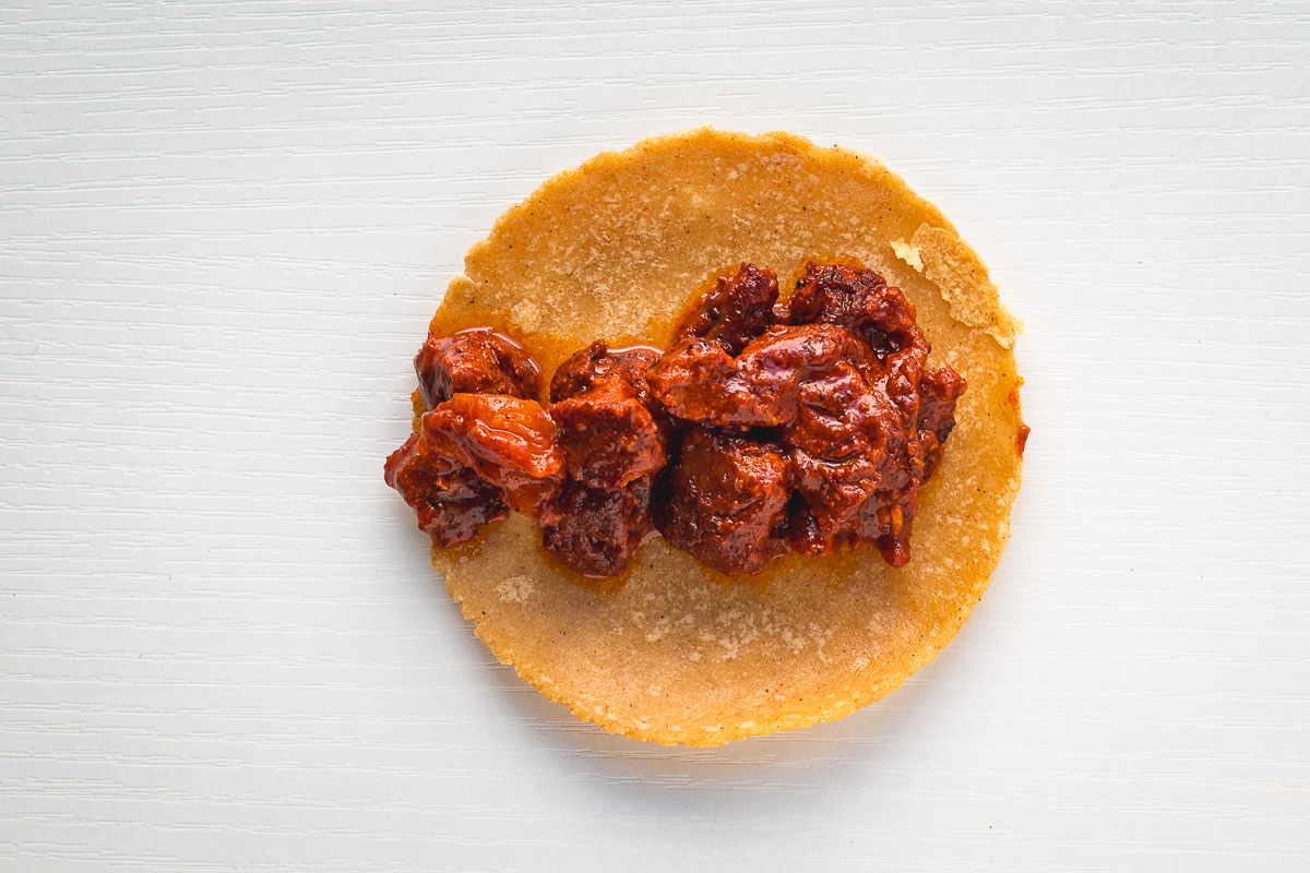 Al pastor taco from Seis Kitchen