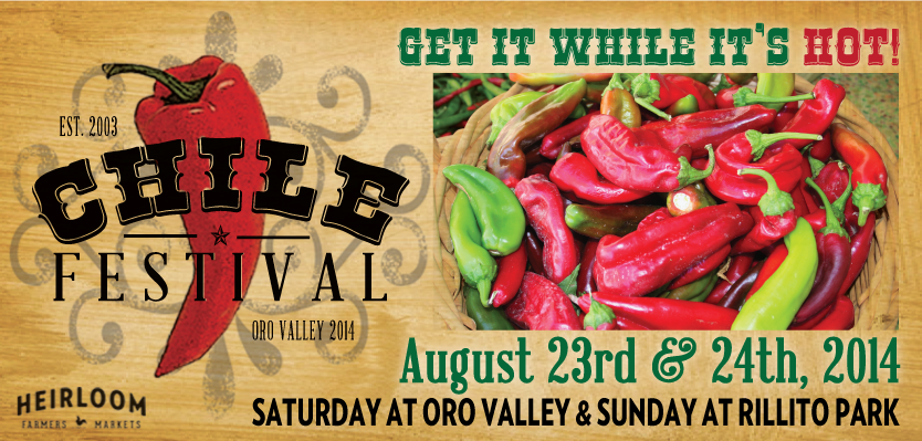Heirloom Farmers Markets Chile Festival Flyer