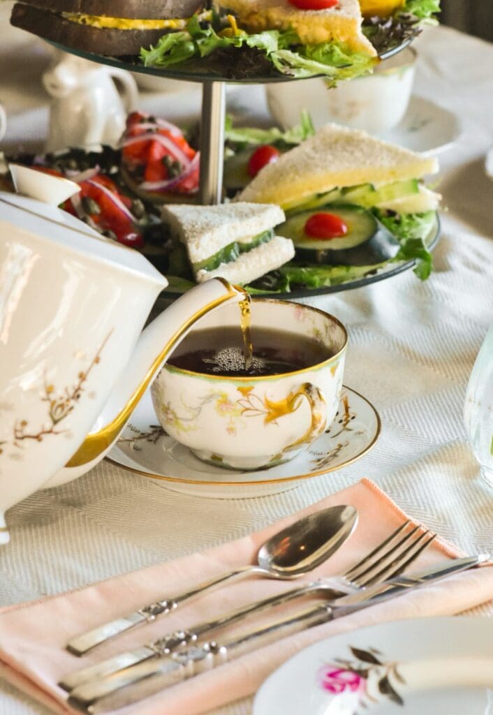 a plate of food on a table