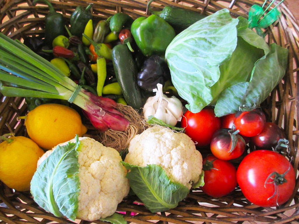 Local produce from Heirloom Farmers Market