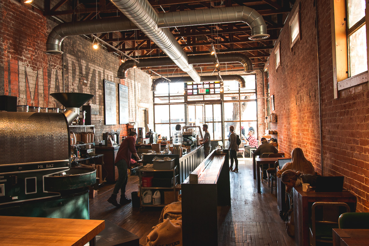 Interior at Exo Roast Co. (Credit: Jackie Tran)