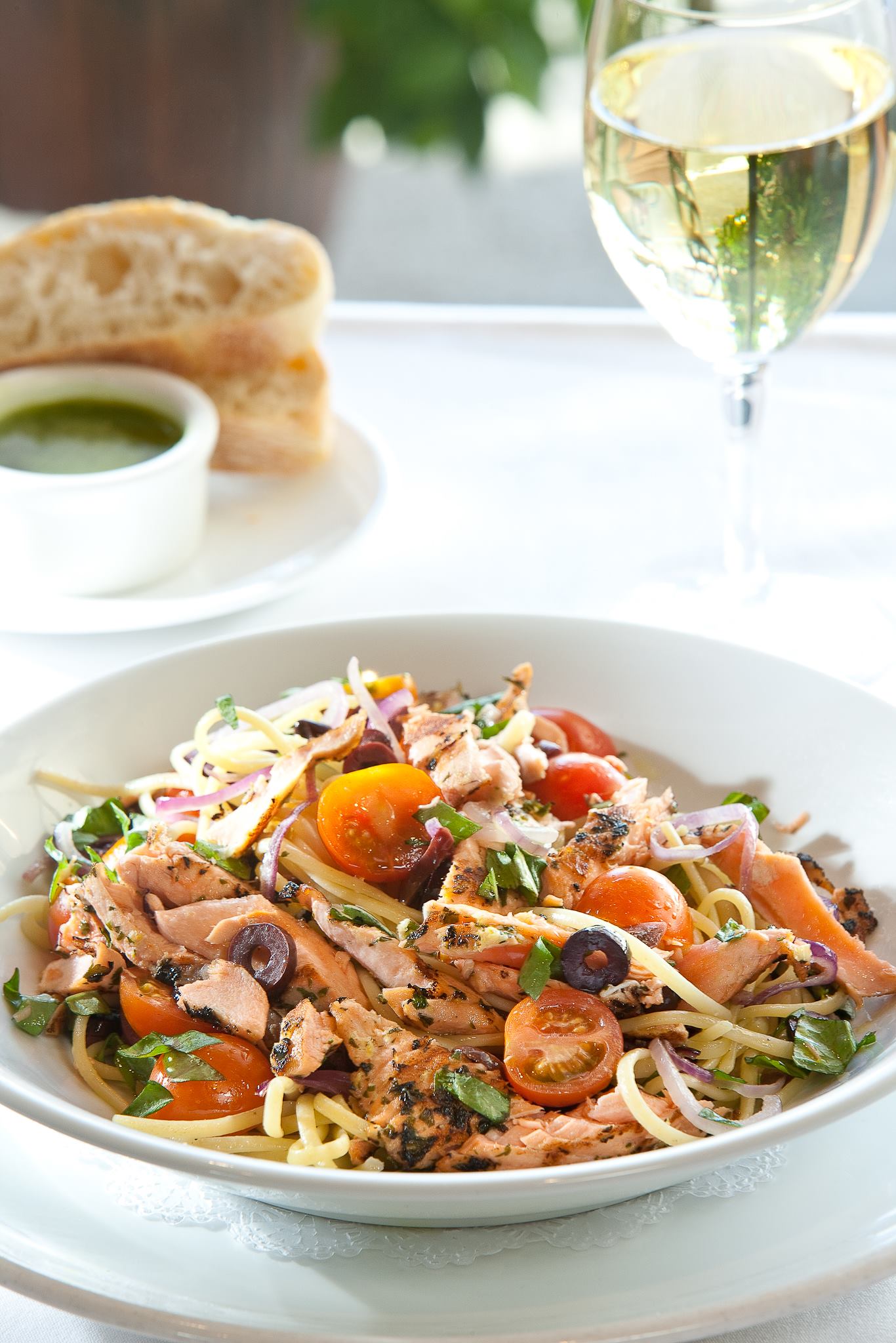 Italian restaurants in Tucson Linguini with Grilled Salmon