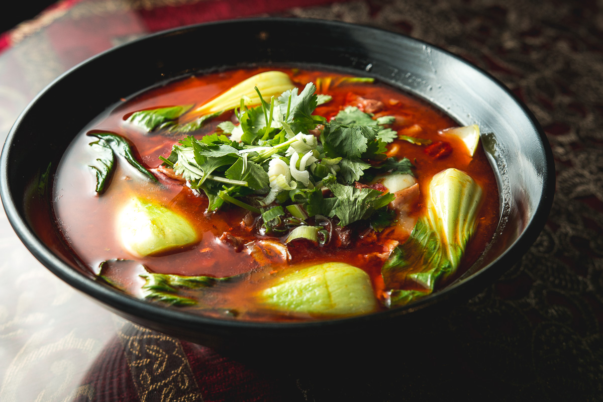 A1 House Special Chili Spice Sirloin Noodles at Just Noodles (Credit: Jackie Tran)