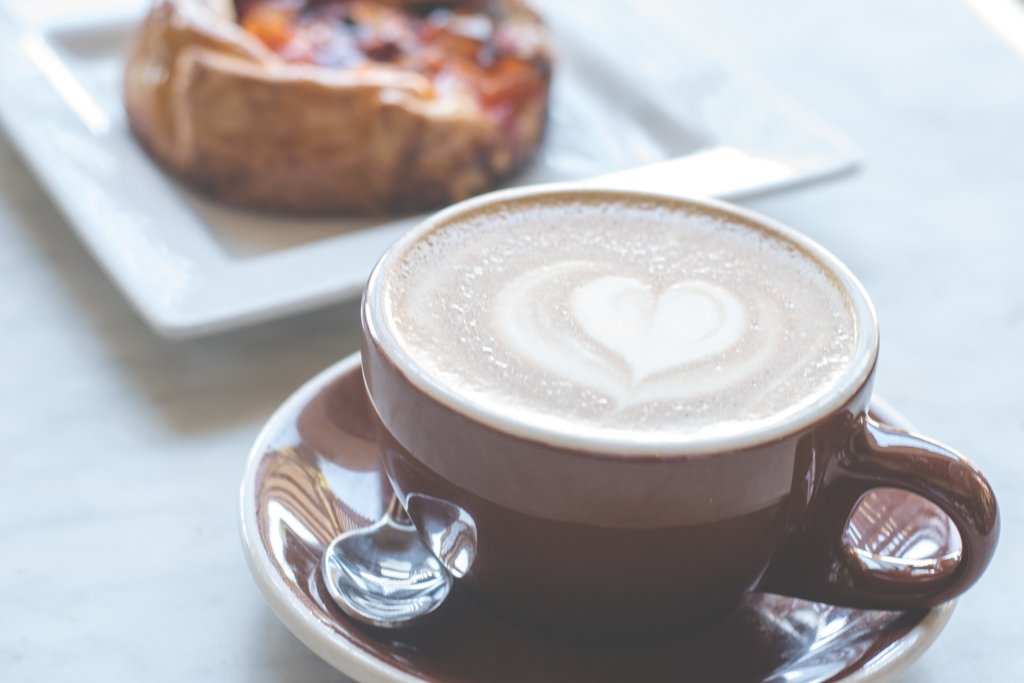 Latte and galette at Le Buzz (Credit: Jackie Tran)