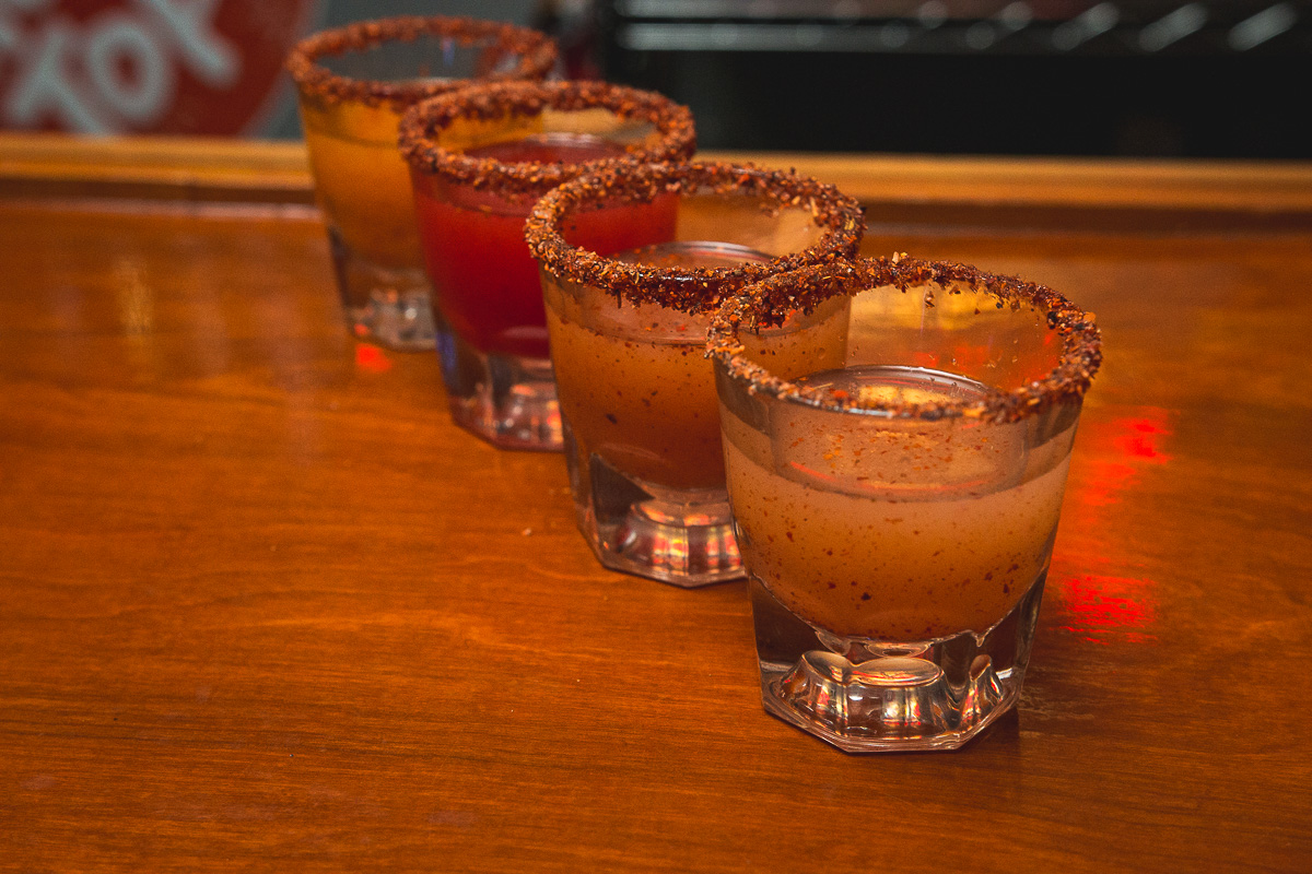 Kiss My Chile shots at Louie's Pub