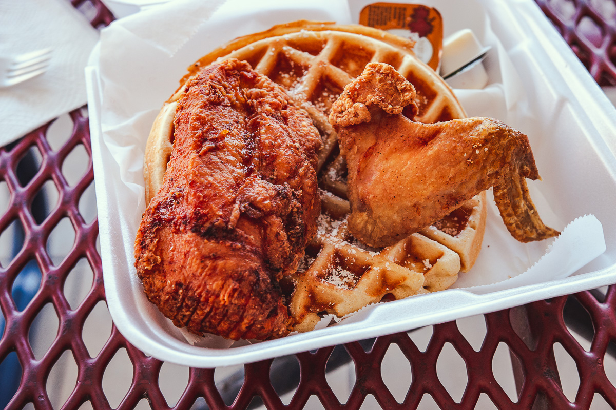 Mama Carey's Kitchen Chicken and waffles at Mama Carey's Kitchen