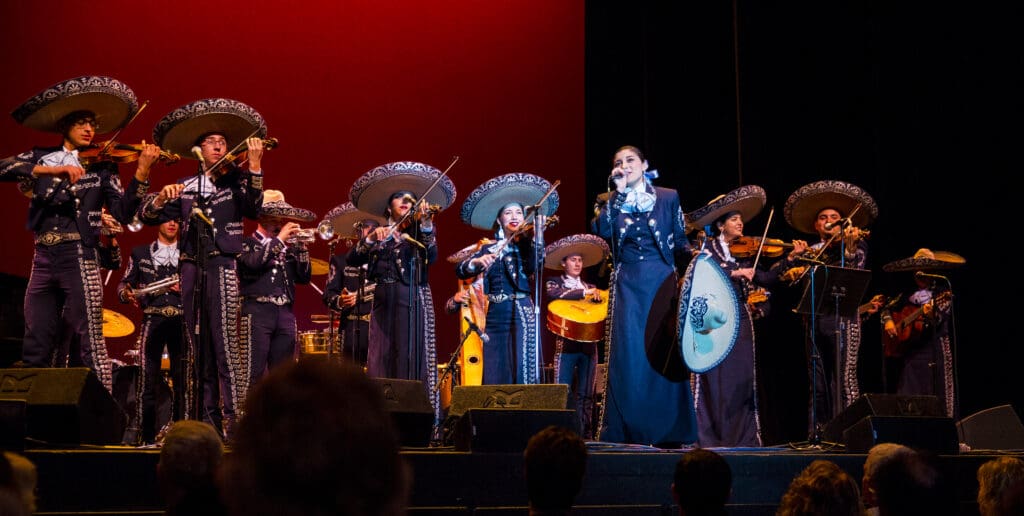 a group of people on a stage