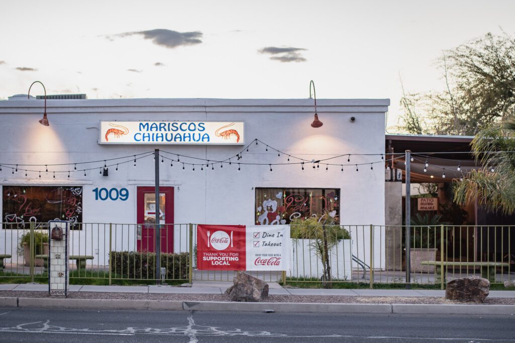 Exterior at Mariscos Chihuahua on Grande Avenue (Photo by Jackie Tran)