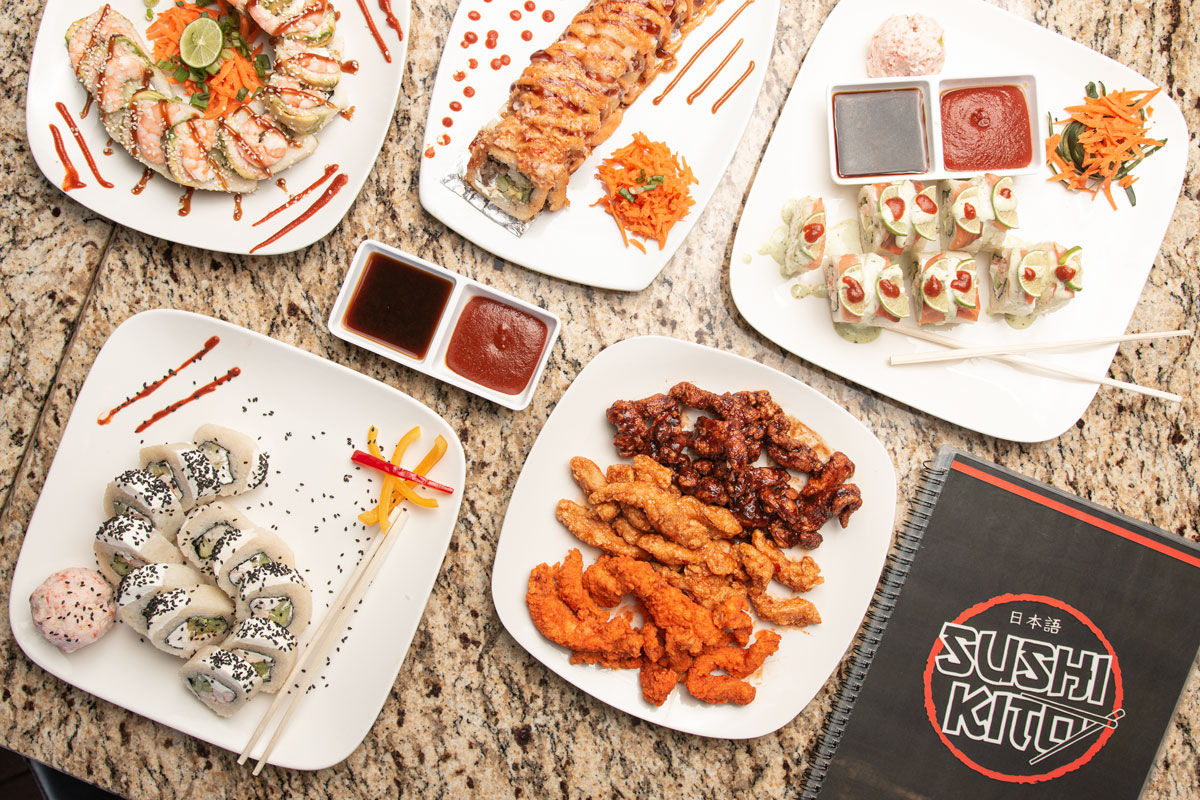 Various items at Sushi-Kito in Tucson