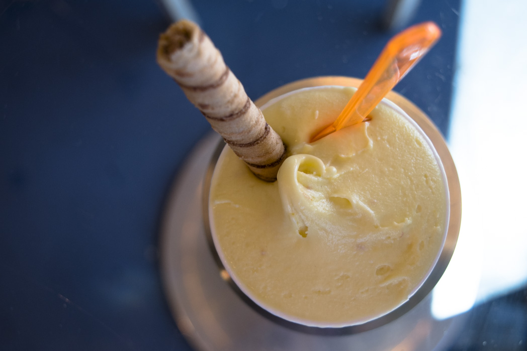 Saffron gelato at Allegro.
